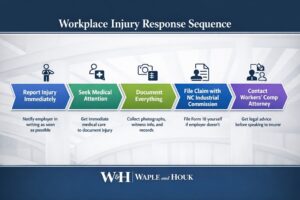 Steps to take immediately after a workplace injury